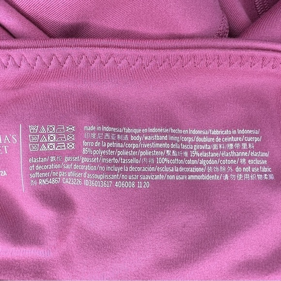 Size 10 Victorias Secret Athletic Leggings Mauve Pink Activewear Stretch - Picture 7 of 9